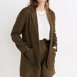 Madewell Linen Larsen Blazer